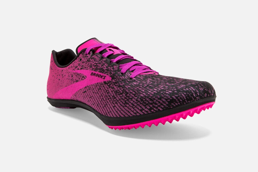 Brooks Mach 19 Spikeless Spikes Löparskor Dam - Rosa/Svarta - 0536-TQROA